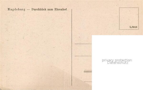 Magdeburg Durchblick zum Ehrenhof – Bild 2
