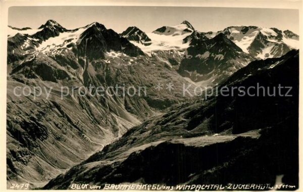 Soelden Oetztal Panorama Blick vom Brunnenkogel ins Win