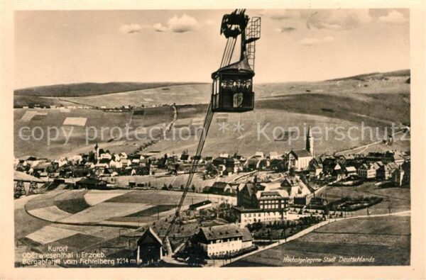 Oberwiesenthal Erzgebirge Bergabfahrt vom Fichtelberg