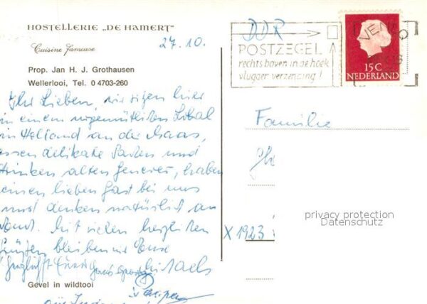 Wellerlooi Hostellerie De Hamert – Bild 2