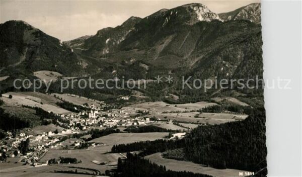 Mariazell Steiermark Alpenpanorama Fliegeraufnahme