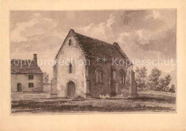 Oxford Oxfordshire St Bartholomews Chapel Drawing by J. C.