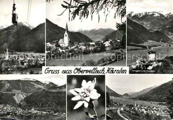Obervellach Kaernten Gesamtansicht mit Alpenpanorama Motiv m