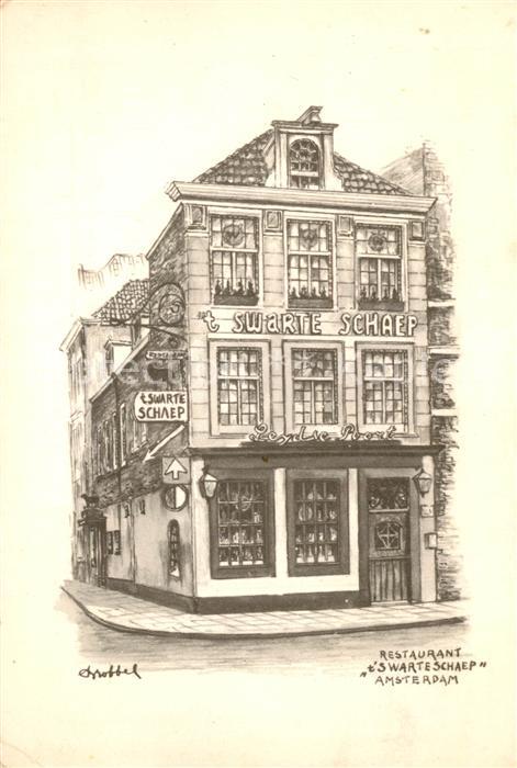 Amsterdam Niederlande Restaurant 't Swarte Schaep Das schwarz