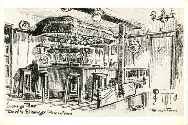 Princetown Lounge Bar Devils Elbow Drawing Künstle