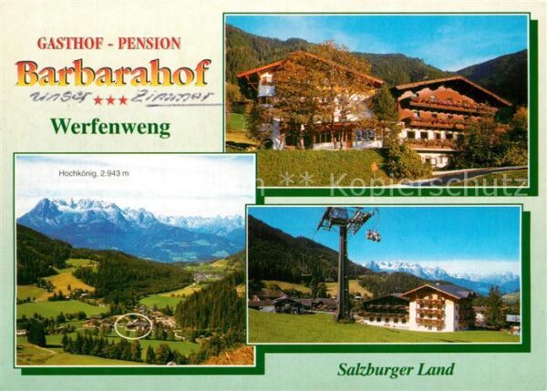 Werfenweng Gasthof Pension Barbarahof Landschaftsp