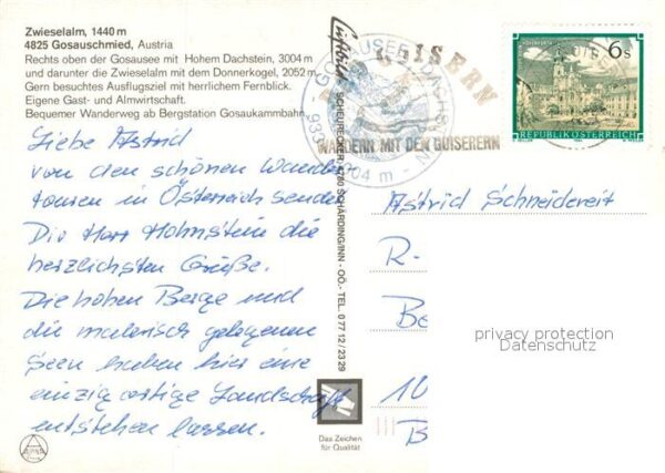 Gosauschmied Zwieselalm Bergsee Alpen – Bild 2