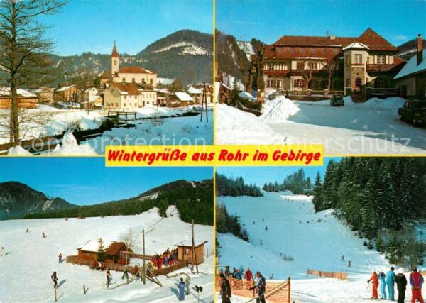 Rohr Gebirge Hotel Kaiser Franz Josef Ortsmotiv mit