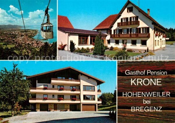 Hohenweiler Vorarlberg Gasthof Pension Krone Pfänder Bergbahn