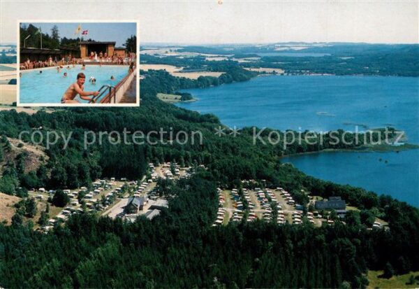 Ry Hoejskole Birkhede Camping Freibad Fliegeraufnahm