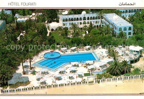 Hammamet Hotel Fourati Piscine vue aérienne
