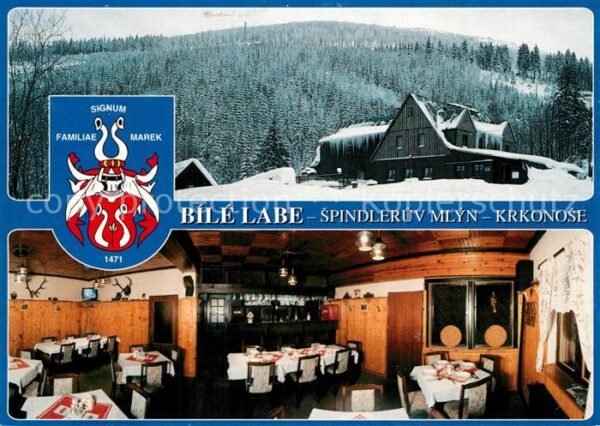 Spindleruv Mlyn Spindlermuehle Bergbaude Bile Labe Riesengebirge Wappe
