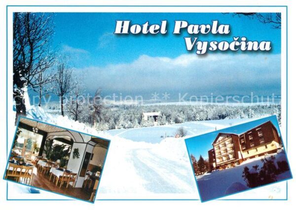 Vlachovice Hotel Pavla Vysocina Winterlandschaft