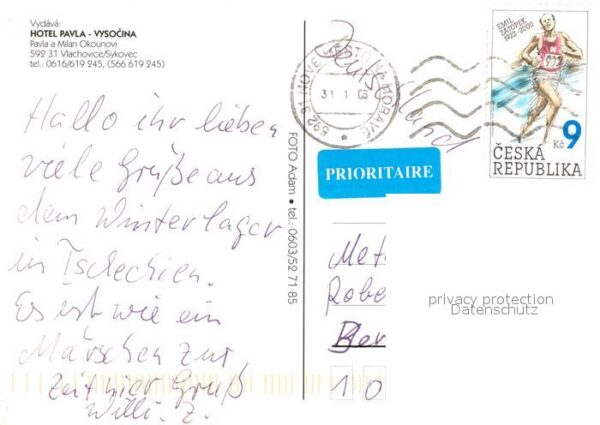 Vlachovice Hotel Pavla Vysocina Winterlandschaft – Bild 2