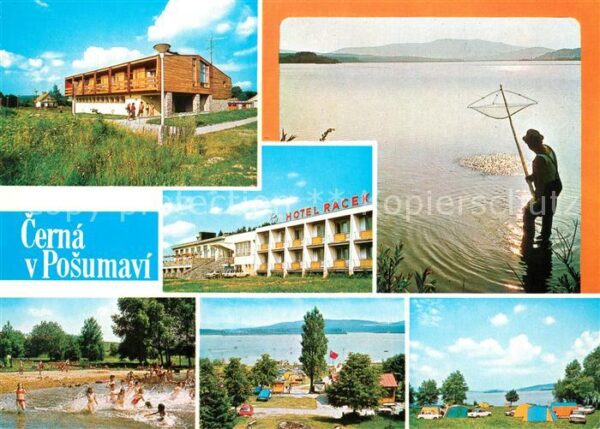 Cerna v Posumavi Post Hotel Racek Angeln See Campingplat