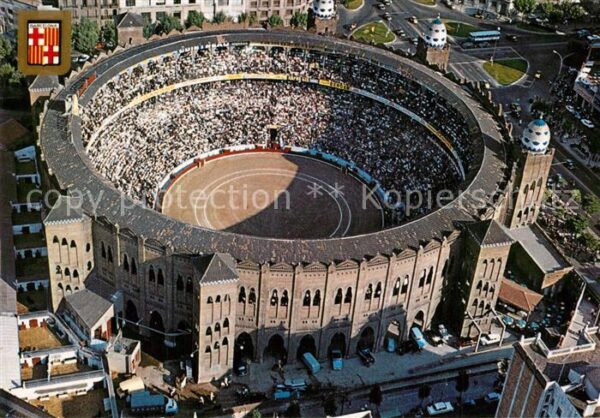 Barcelona Cataluna Plaza de Toros Monumental Vista aerea