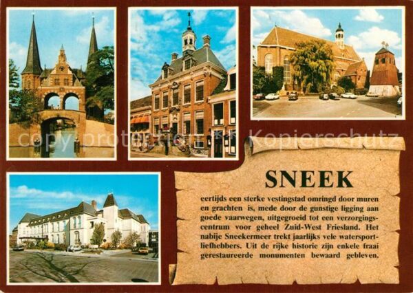 Sneek Grachten Kirche Rathaus Schloss