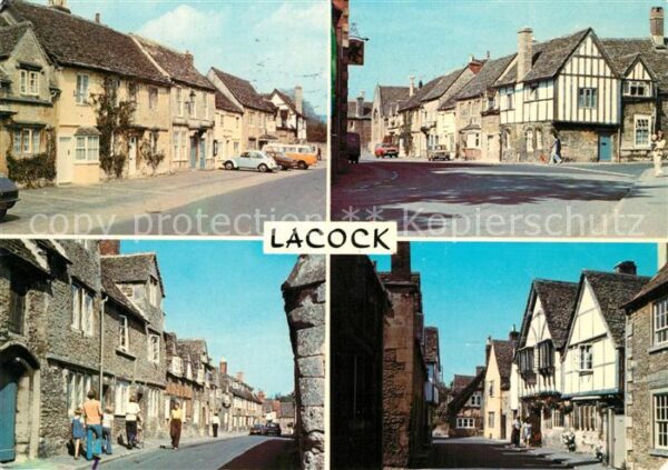 Lacock with Neston  Views of the High Street East Street an