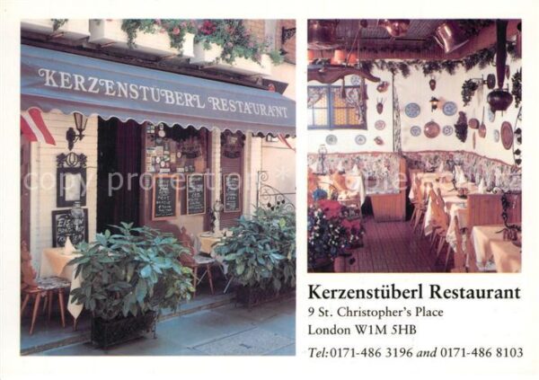 London Kerzenstüberl Restaurant
