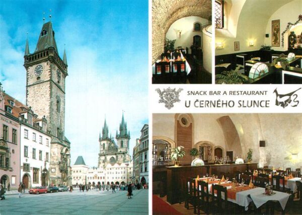 Praha Prahy Prague Snack Bar a Restaurant U Cerneho Slunce