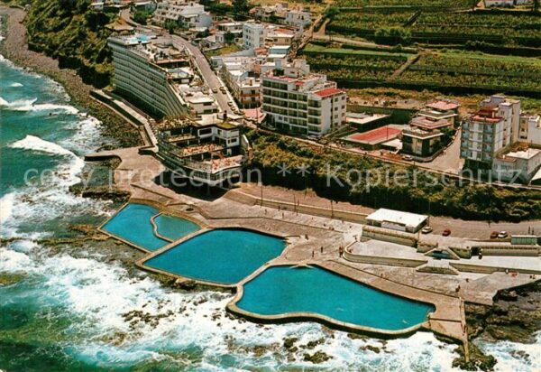 Bajamar Tenerife Piscines naturales Fliegeraufnahme