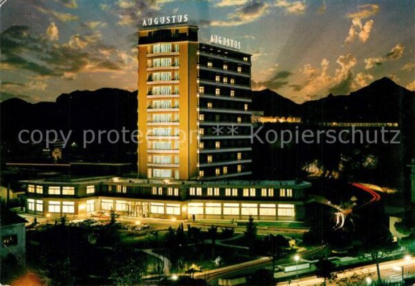 Montegrotto Terme Hotel Augustus Terme notturno