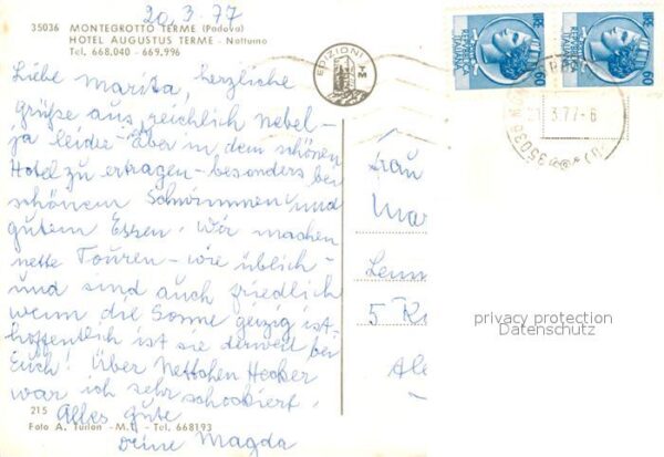 Montegrotto Terme Hotel Augustus Terme notturno – Bild 2