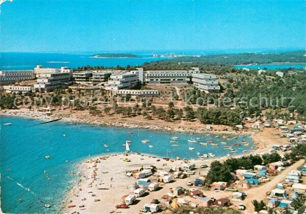 Porec Hotel Delfin Fliegeraufnahme
