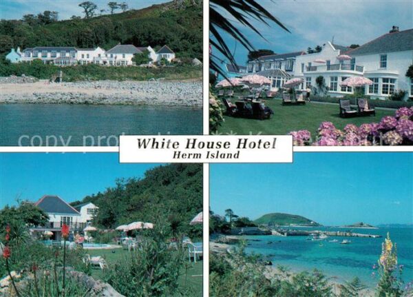 Herm Island White Hous Hotel Garten Panorama