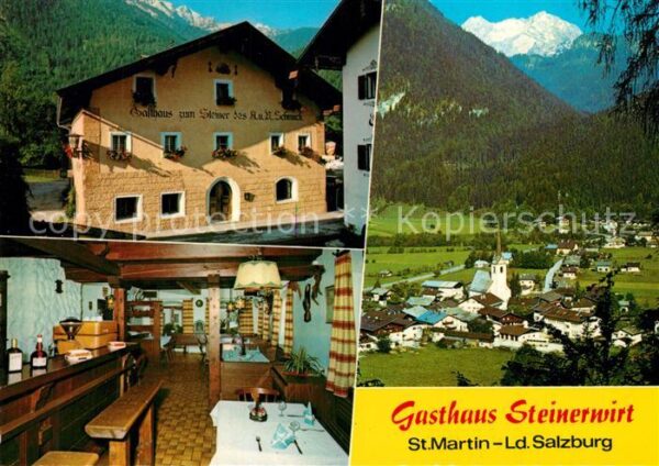 St Martin Lofer Gasthaus Steinerwirt Gaststube Panorama