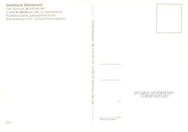 St Martin Lofer Gasthaus Steinerwirt Gaststube Panorama – Bild 2