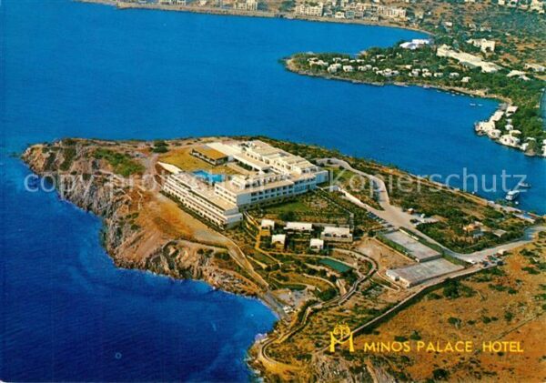 Nikolaos Agios Kreta Minos Palace Hotel Fliegeraufnahme