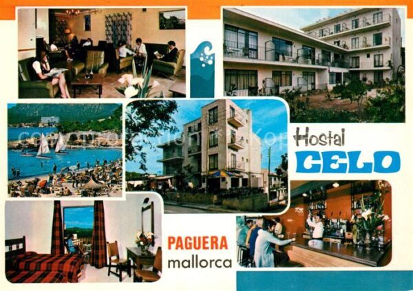 Paguera Mallorca Islas Baleares Hostal Celo Gaststube Strand Zimmer Bar