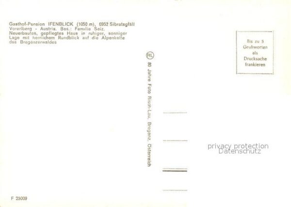 Sibratsgfaell Vorarlberg Gasthof Pension Ifenblick Panorama – Bild 2