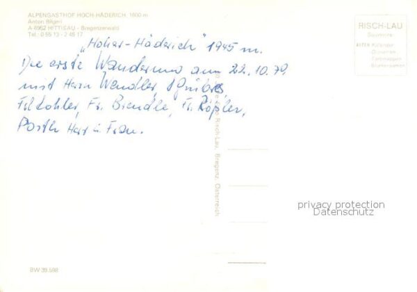 Hittisau Vorarlberg Alpengasthof Hoch Häderich – Bild 2