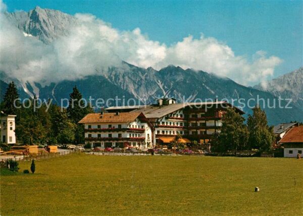 Obsteig Tirol Hotel Tyrol mit Mieminger Kette