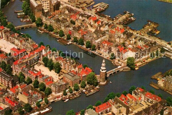 Amsterdam Niederlande Montelbaanturm und Umgebung Fliegeraufn