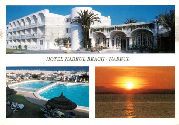 Nabeul Hotel Nabeul Beach Pool Sonnenuntergang
