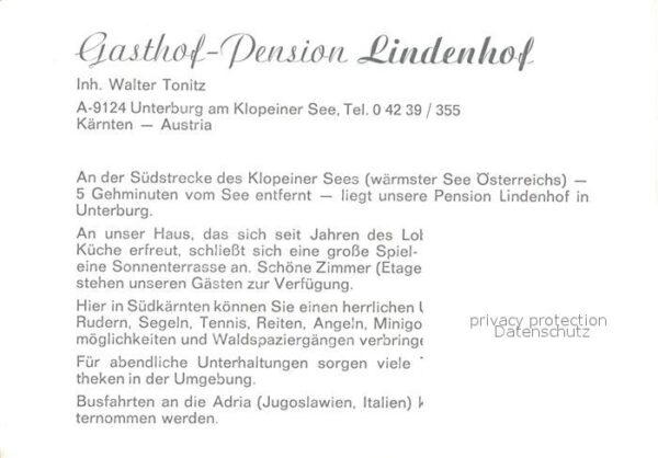 Unterburg Klopeinersee Gasthof Lindenhof Gastraum Bar – Bild 2