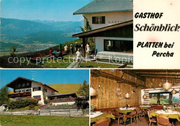 Platten Percha Gasthof Schönblick Gaststube Panorama