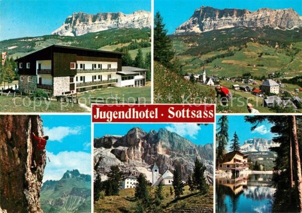 La Villa Val Badia Jugendhotel Ciasa Sottsass Teilansichte