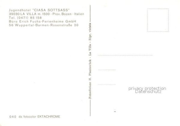 La Villa Val Badia Jugendhotel Ciasa Sottsass Teilansichte – Bild 2