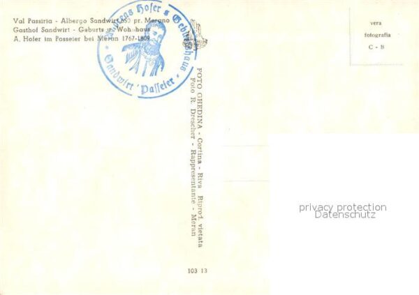 Passeier Albergo Sandwirt Geburtshaus Andreas Ho – Bild 2