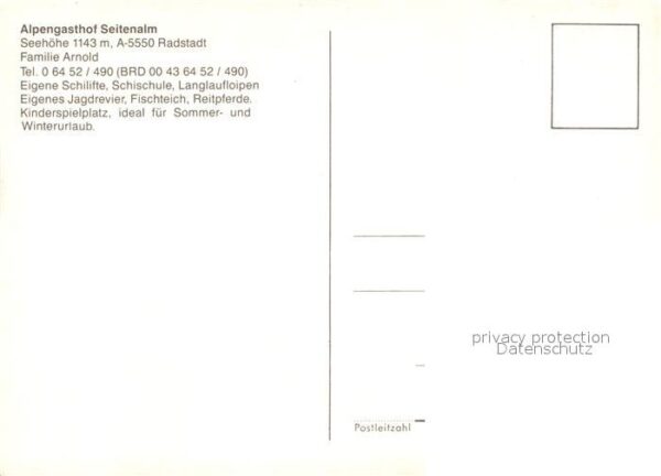 Radstadt Alpengasthof Seitenalm Gaststube Terras – Bild 2