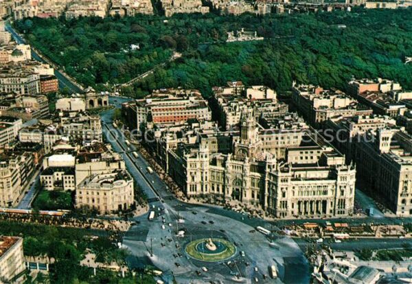 Madrid Spain Plaza de la Cibeles y el Retiro Flieger