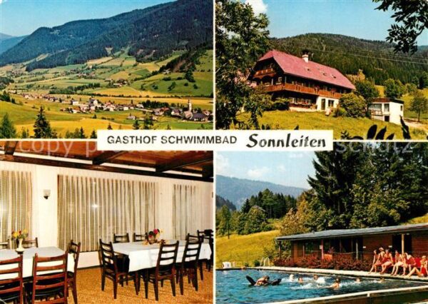 Gnesau Gasthof Sonnleiten Gaststube Schwimmbad
