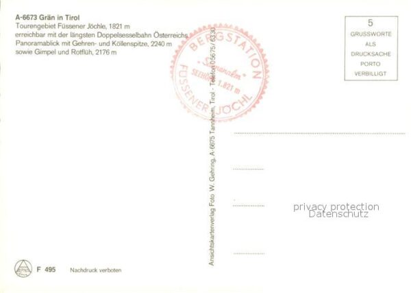 Graen Tirol Tourengebiet Füssener Jöchle Doppelsess – Bild 2