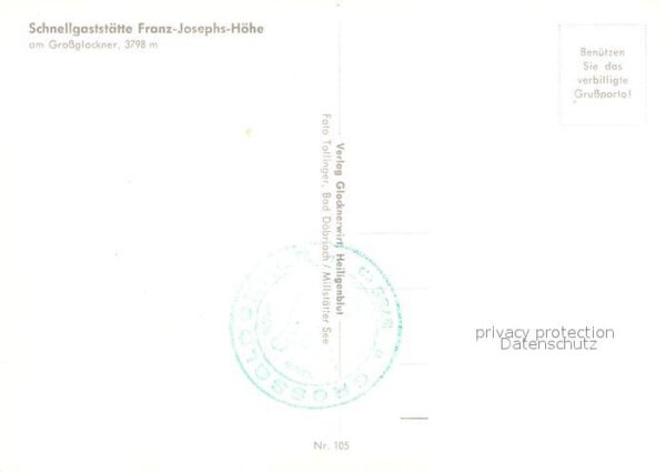Grossglockner Schnellgaststätte Franz Josephs Höhe – Bild 2
