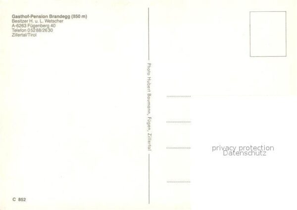 Fuegenberg Gasthof Pension Brandegg – Bild 2