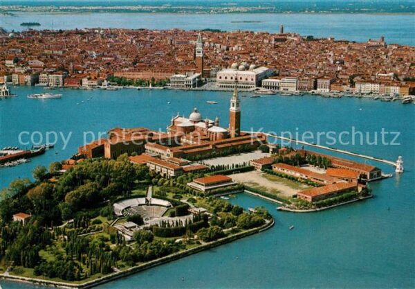 Venezia Venedig Fliegeraufnahme Isola di San Giorgio